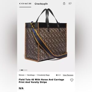 Coach tote bag